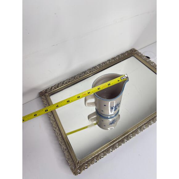 Vintage Jardin 710 Whisper Blue Floral Coffee Tea Creamer Pitcher 60's 70's - Picture 6 of 8